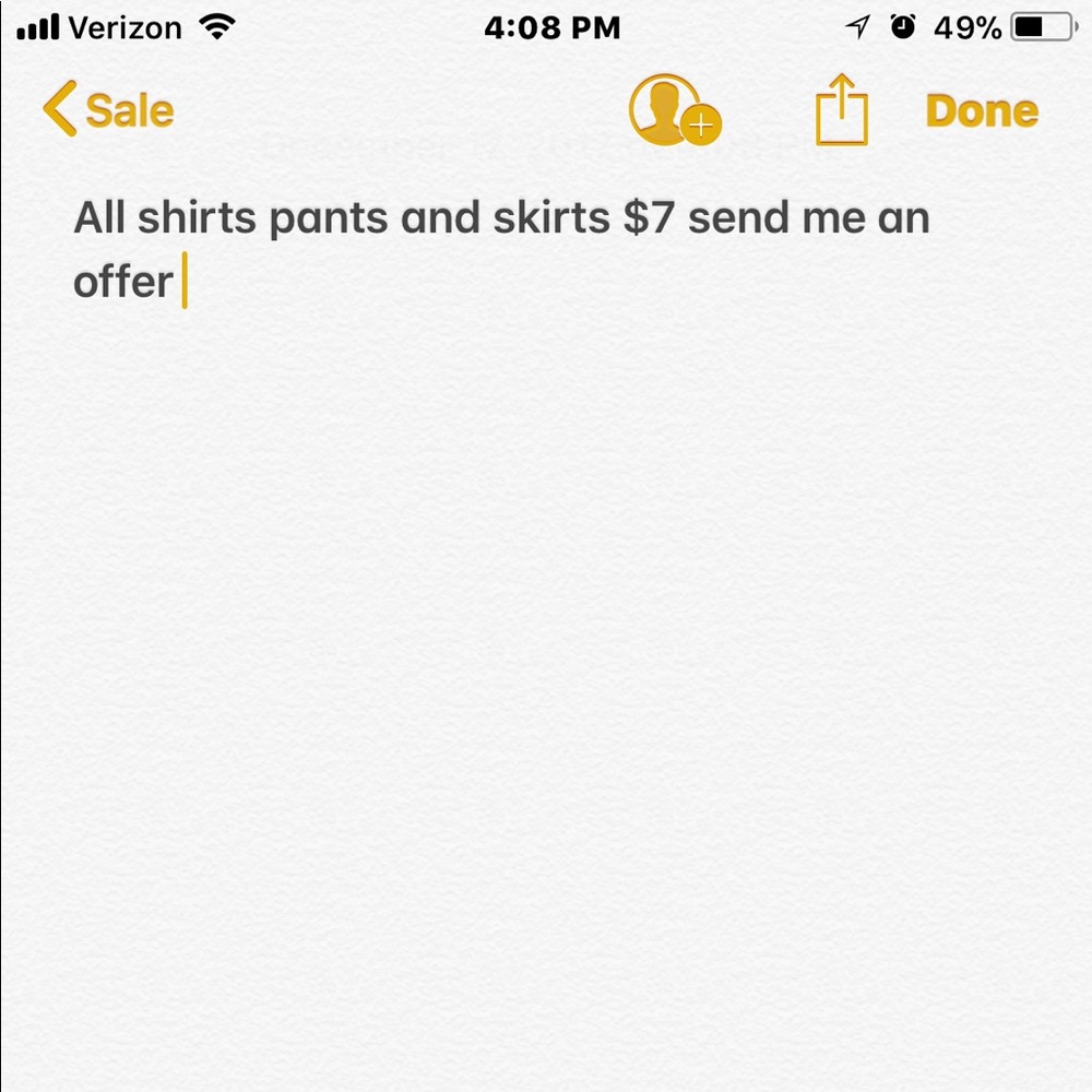 All items $7